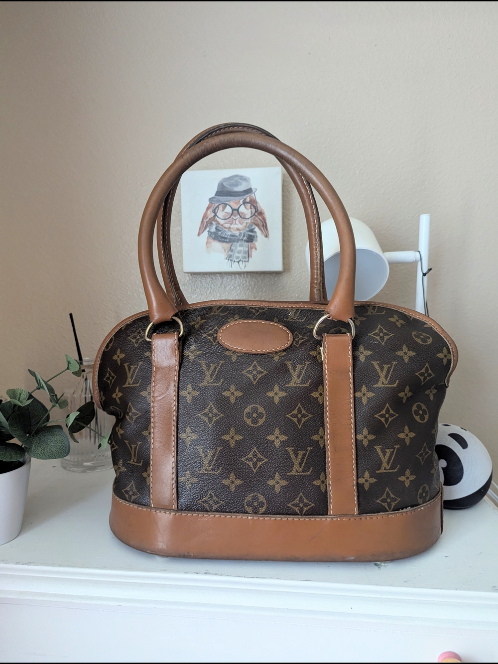 Louis Vuitton Monogram Canvas Brown Top-Handle Bag